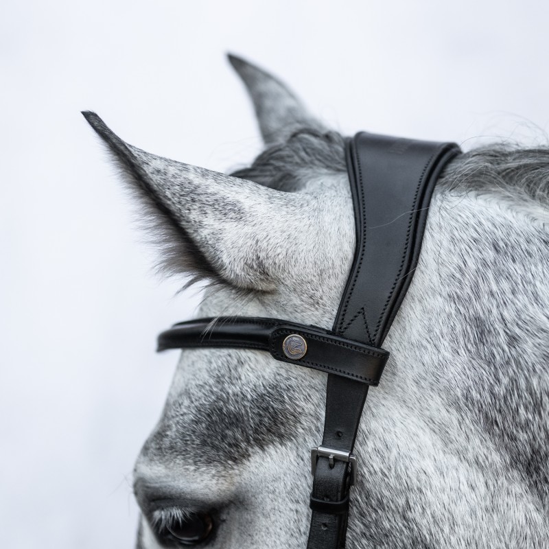 Genickstück Contour Braun Warmblut